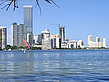 Blick vom Wasser auf Miami Fotos