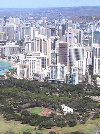 Blick über Waikiki Foto 