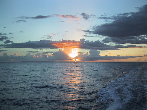 Fotos Sonnenuntergang über dem Meer von Kauai