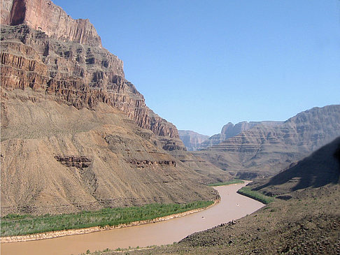 Per Hubschrauber im Grand Canyon