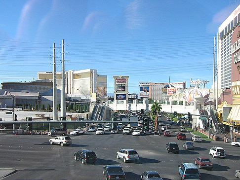 Las Vegas aus dem Auto Foto 