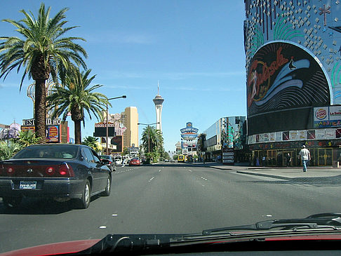 Las Vegas aus dem Auto