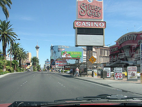 Las Vegas aus dem Auto Fotos