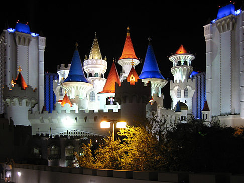 Foto Hotel Excalibur bei Nacht