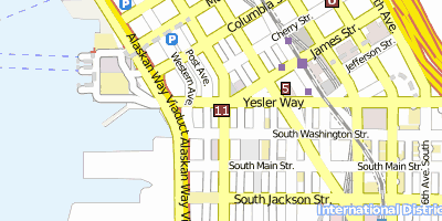 Pioneer Square, Seattle Seattle Stadtplan